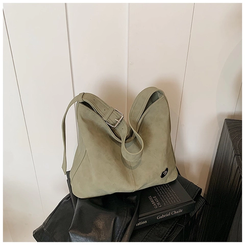 Damen Große Kapazität PU Leder Hobo Schultertasche Minimalistisch Breiter Gurt Tote Crossbody Tasche Mode Täglich Vielseitig Satchel