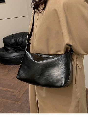 Vintage Große Kapazität PU Leder Kissentasche Mit Verstellbarem Riemen Casual Schulter Umhängetasche Für Damen Alltag Arbeit Reise