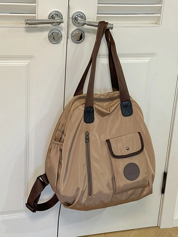 Zaino in Nylon di Grande Capacità Donna Borsa da Viaggio Versatile Borsa da Lavoro Scuola Impermeabile Multitasca Casual