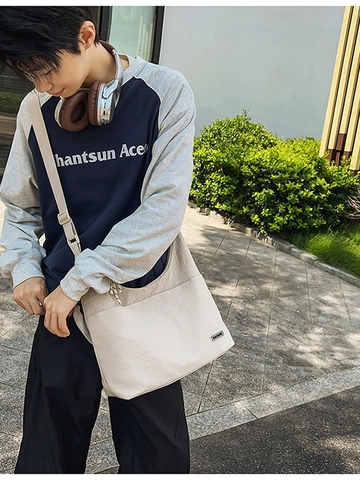 Borsa a Tracolla in Nylon ad Alta Capacità Donna Design Urban Casual Borsa Hobo Idrorepellente Borsa a Spalla per Pendolari