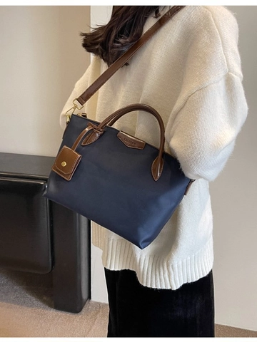 Borsa Tote in Tessuto Oxford di Grande Capacità per Donna Borsa a Tracolla Minimalista Pendolare Borsa a Spalla Impermeabile Casuale
