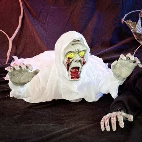 Διακόσμηση Ζόμπι που Έρπει Halloween Ηχητικός Έλεγχος Φωτεινά Μάτια Φάντασμα που Ουρλιάζει Σκηνικό Στοιχείο Στοιχείο