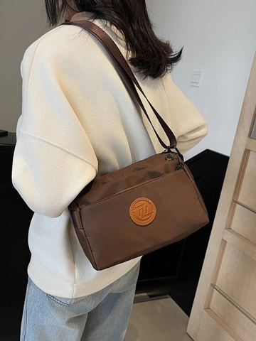 Borsa a Tracolla in Nylon da Donna Multitasche Con Tracolla Larga Borsa Casual per Pendolari Viaggi Uso Quotidiano