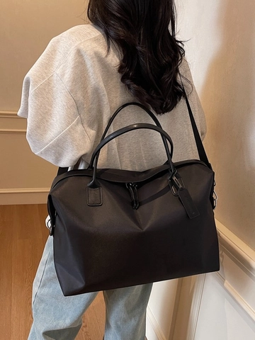 Bolso Tote de Nailon de Gran Capacidad para Mujer Bolso Bandolera de Viaje Resistente al Agua Con Correa Ajustable Bolso de Hombro Casual