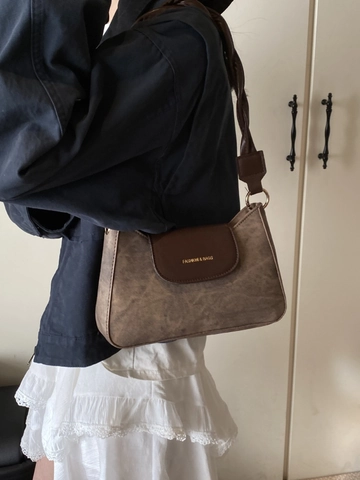 Borsa a Spalla Quadrata Piccola in Pelle PU Retrò da Donna Elegante Tracolla Intrecciata Borsa Sottobraccio Fashion Borsa Pendolare