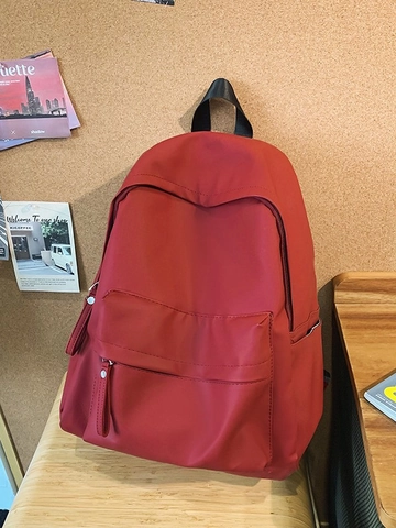 Zaino Scolastico in Pelle PU Minimalista a Grande Capacità per Studenti Urbano Casual Pendolare Resistente all'Usura
