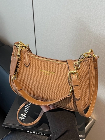Borsa a Tracolla Hobo da Donna in Pelle PU Con Trama Intrecciata e Tracolla a Catena Piccola Borsa a Spalla Per Uso Quotidiano