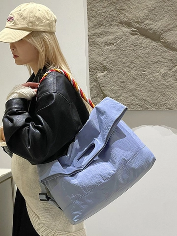 Γυναικεία Τσάντα Nylon Μεγάλης Χωρητικότητας Πλεκτό Σχοινί Μόδα Τσάντα Χιαστί Ώμου για Ταξίδι Γραφείο Σχολείο Καθημερινά