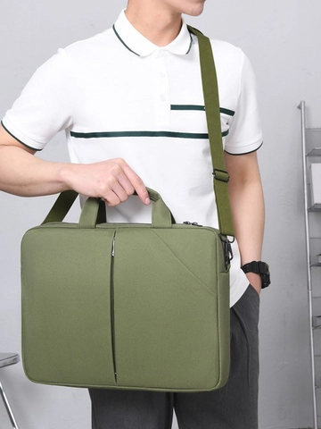 Professional Women Business Laptop Bag Waterproof Nylon Briefcase Large Capacity Handbag Multi Pocket Office Commuter Shoulder Bag Travel Tote