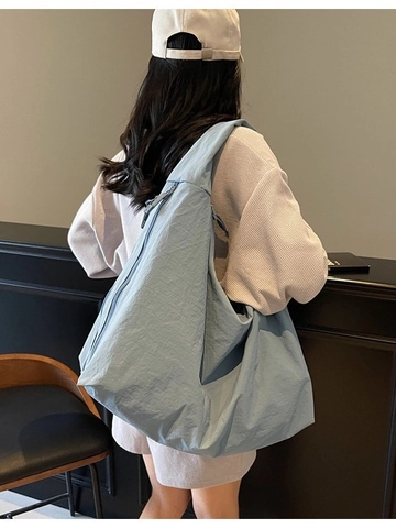 Women's Large Capacity Canvas Shoulder Bag Slouchy Hobo Bag Minimalist Solid Color Casual Tote Bag For Travel Daily Work