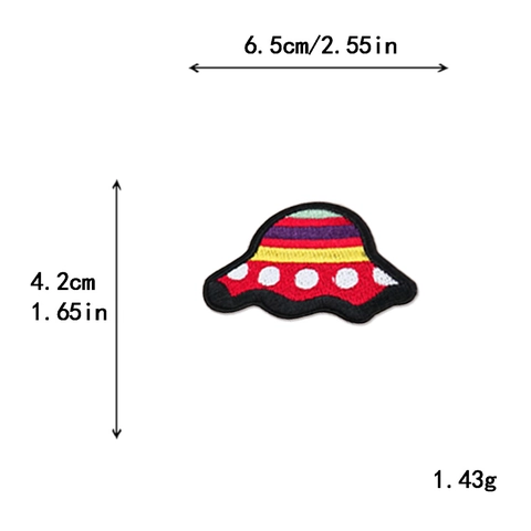 Toppe Ricamate Fai da Te Decorative da Cucire o Stirare Chitarra Fungo Radio UFO Segno della Pace Retro Hippie Applicazioni per Vestiti Borse Scarpe