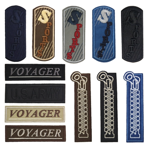Bestickte Buchstaben Reißverschluss Patches Für Kleidung Zum Aufbügeln Dekoratives Applikationsset Für Jacken Hüte Rucksäcke DIY Nähzubehör