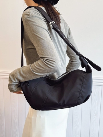 Women's Vintage Large Capacity Pleated Hobo Bag Korean Style Cloth Crossbody Shoulder Bag Casual Commuter Dumpling Bag