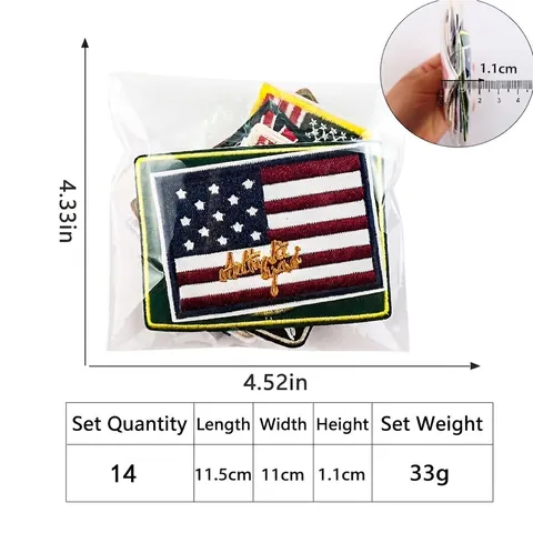 Bestickte Nationalflaggen Patches UK US Washington State Abzeichen Für Kleidung Rucksack Jacke DIY Nähen Applikation
