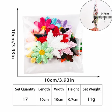 Écussons Brodés de Fleurs et Feuilles d'Érable Appliques Décoratives Thermocollantes ou à Coudre pour Vêtements Sacs Chapeaux Chaussures Accessoires de Bricolage