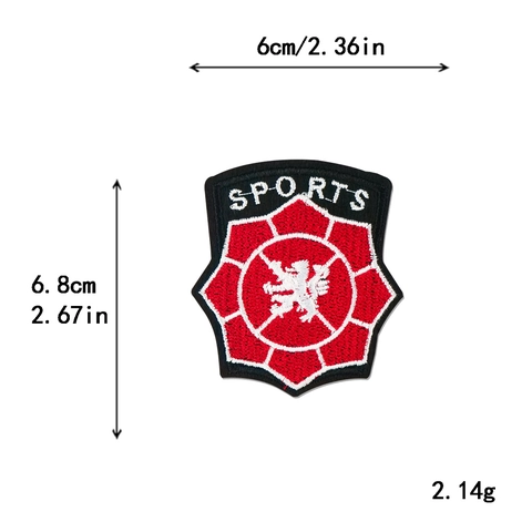 Parches Bordados Geniales Para Ropa Bricolaje Calavera Bandera Británica Escudo Deportivo Bordado Apliques Insignias Para Bolsos Zapatos