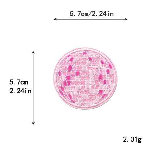 Lot d'Écussons Brodés à Paillettes Roses Cœur Étoile Cupcake Patchs Thermocollants Décoration DIY Pour Vêtements Sacs Chaussures Chapeaux Accessoires