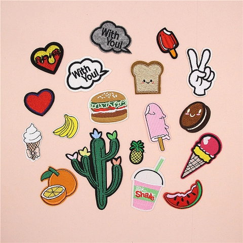 Cartoon Computer Embroidery Patch Iron On Sew On Embroidered Applique For Clothing DIY Decoration Patches For Backpacks Shoes
