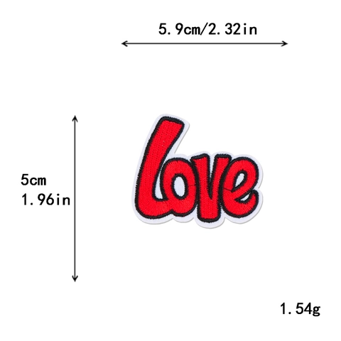 Stickerei Buchstaben Patches Stoff Aufbügler Für Taschen Jacken Jeans Kleidung Reparatur Dekorative Love Peace Cool Patch