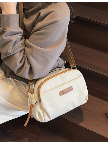 Damen Casual Nylon Umhängetasche Leichte Schultertasche Mit Mehreren Reißverschlüssen Große Kapazität Pendler Handtasche