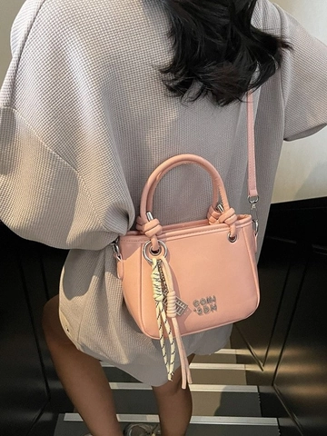 Damen Mode PU Leder Mini Eimertasche Kleine Handtasche Umhängetasche Einfarbig Top Handle Geldbörse Für Den Alltag
