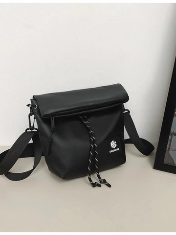 Borsa a Tracolla in Nylon Stile Giapponese per Uomo Donna Casual Borsa Messenger Resistente All'acqua Con Coulisse Tracolla Regolabile