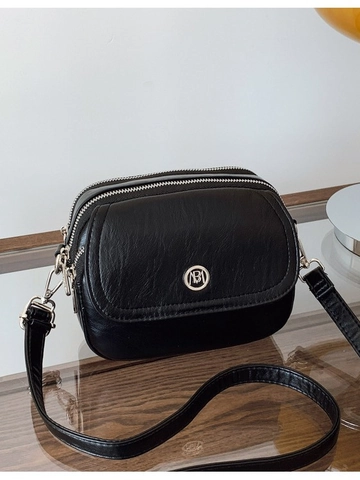 Damen Mode PU Leder Umhängetasche Kleine Quadratische Tasche Mit Mehrschichtigem Reißverschluss Schultertasche Für Alltag