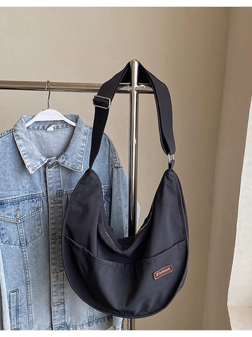 Vintage Nylon Hobo Tasche Für Damen Große Kapazität Halbmond Schultertasche Lässige Workwear Tote Bag Mit Verstellbarem Riemen
