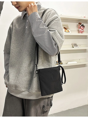 Piccola Borsa a Tracolla in Nylon Borsa a Busta Alla Moda Borsa a Spalla Casual Outdoor Cinghia Regolabile Per Viaggi