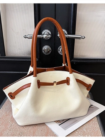 Sac Fourre-tout en Cuir PU à Motif Crocodile Grande Capacité Sac à Bandoulière Ailé Avec Boucle en Métal pour Femmes Navette