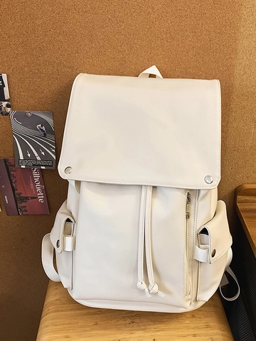 Vintage PU Lederen Rugzak Grote Capaciteit Laptop Reistas Voor Heren Dames Zakelijk Casual Woonwerkverkeer School