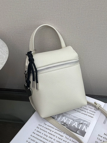 Koreaanse Mode Litchi Textuur PU Leer Crossbody Tas Voor Vrouwen Kleine Vierkante Schoudertas Hart Hanger Handtas Dagelijks Gebruik