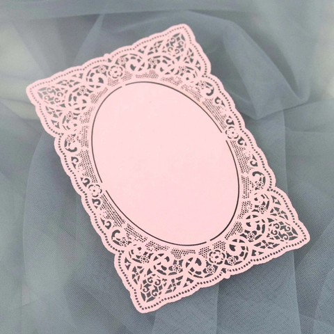Lasergesneden Kant Parelpapier Wenskaart Holle Europese Stijl Bloemenrand Bruiloft Uitnodiging DIY Scrapbook Decor Kaart