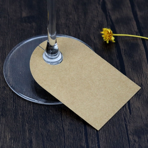 Marque-places en Papier Perlé Découpés au Laser pour Verre à Vin Étiquettes Nominatives Vierges pour Décoration de Table de Mariage Banquet Fête