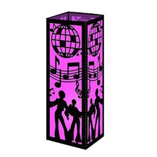 Disco Dansen Feest Papieren Lampenkap Laser Gesneden Hol Karton Lantaarn Covers Decoratieve Danser Silhouet Voor Muziek Evenementen Bruiloft Decor
