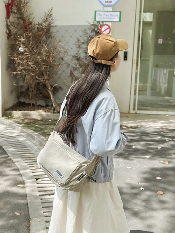 Damen Mode Wasserdichte Nylon Umhängetasche Große Kapazität Dumpling Messenger Tasche Einfache Vielseitige Lässige Schultertasche