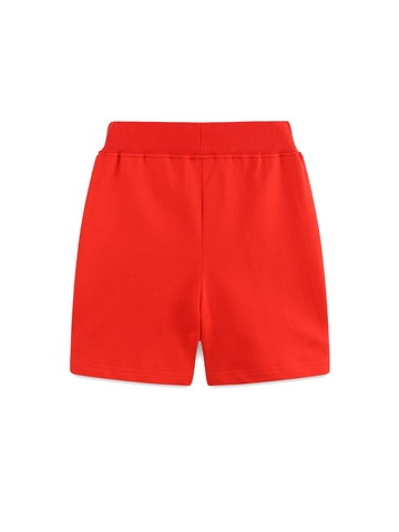Western Style Girls Cotton Shorts Summer Children Sports Casual Pants With Puffin Umbrella Embroidery Red Toddler Shorts