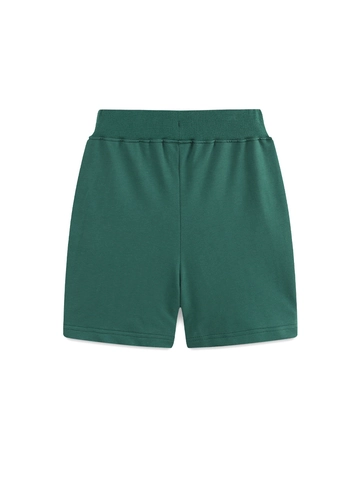 Boys Cotton Shorts Summer Casual Sports Kids Bottoms With Cartoon Excavator Construction Vehicle Print Elastic Waist Drawstring
