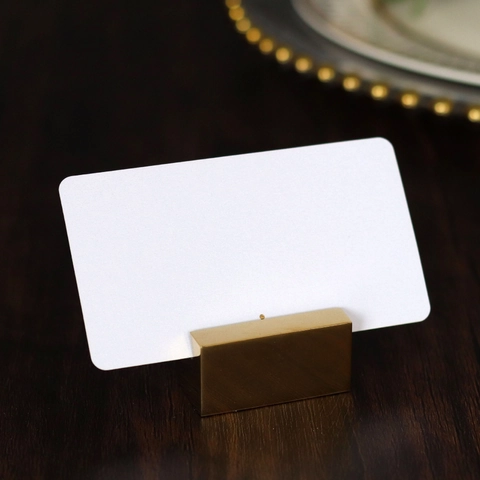 Minimalistische Blanco Plaatskaarten Kunstparelmoer Karton Kraftpapier Zitplaatskaarten Voor Bruiloft Verjaardag Feest Tafel Naamkaarten Tags