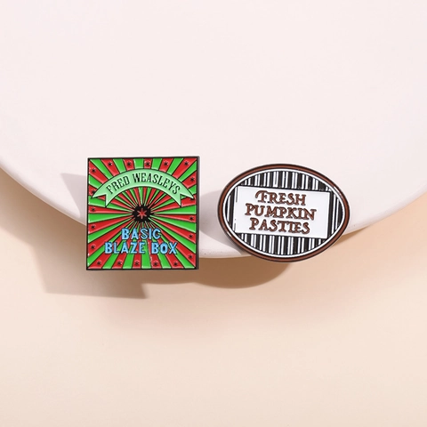 Creative Novelty Alloy Enamel Brooch Geometric English Letters Badges Set Cartoon Laptop Bag Clothes Jewelry Lapel Pin Gift