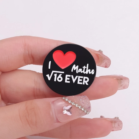Creatieve Wiskundige Formule Emaille Pin Legering Academische Humor Broche Voor Studenten Leraren Rugzak Decor Badge Sieraden