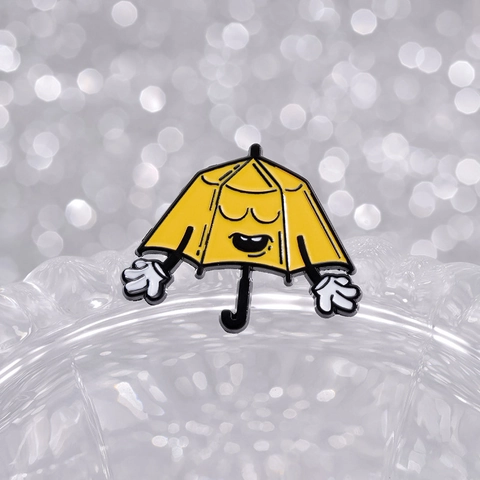 Cartoon Enamel Pin Alloy Brooch Cute Envelope Airplane Umbrella Paper Plane Badge For Backpack Denim Jacket Decoration