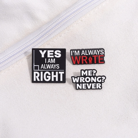 Set di Spille in Lega di Zinco con Slogan Divertenti per Uomo e Donna Distintivo Geometrico Gioielli Regalo per Vestiti