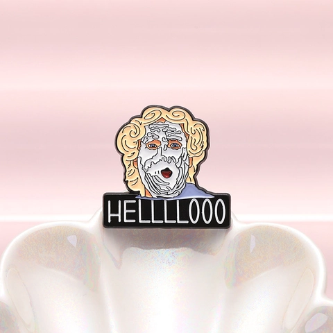Lustiger Cartoon Figur Emaille Pin Legierung Brosche Kreative Schriftzug Abzeichen Für Tasche Kleidung Zubehör Geschenk Unisex