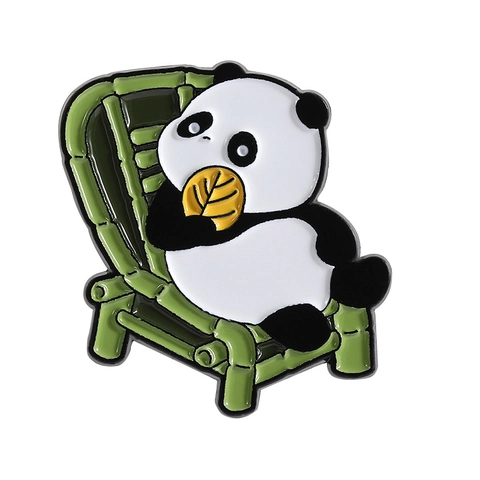 Süße Cartoon Panda Emaille Pin Brosche Tier Abzeichen Schmuck Zubehör Zinklegierung Dekorative Anstecknadel Für Rucksack