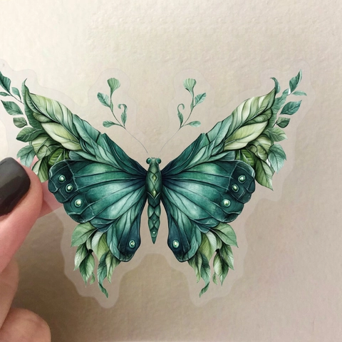 Adesivi in PET Strega della Foresta Verde Smeraldo Decalcomanie Pozione Magica Oscura per Scrapbooking DIY Decorazione