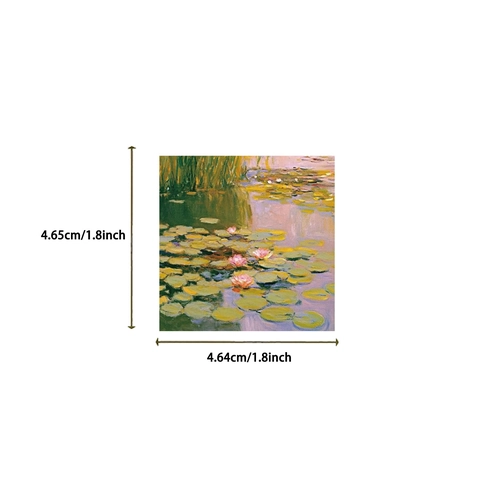 Adesivi Pittura Olio Impressionista Stile Monet Van Gogh Impermeabile PVC Decorativo Per Laptop Valigia Fai Da Te