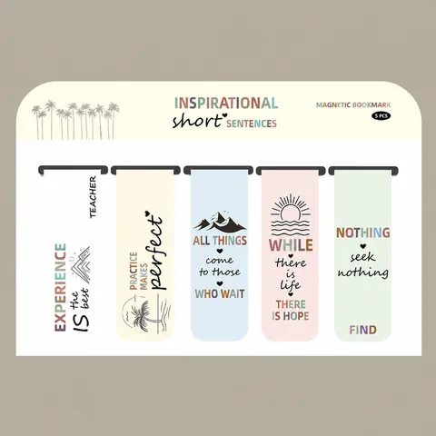 Inspirational Magnetic Bookmarks Quote Book Markers For Students Teachers Reading Office And School Supplies