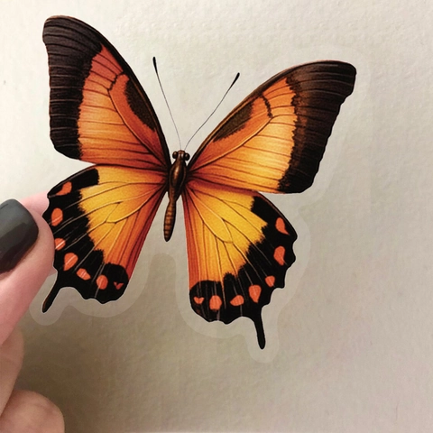 Schmetterling Aufkleber Für Journaling Scrapbooking PET Wasserdicht Natur Retro Schmetterling Aufkleber Für Bastelarbeiten