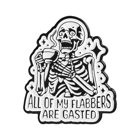 Funny Witty Quote Enamel Pin Alloy Brooch Personalized Punk Skull Witchcraft Slogan Badge Jewelry For Clothing Backpack Decor